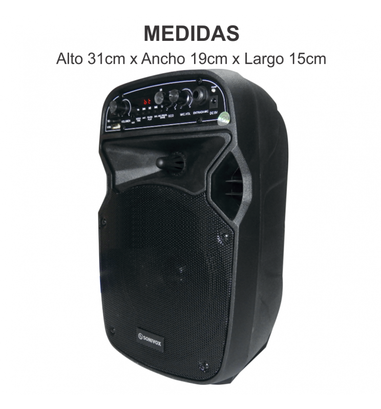 Parlante Altavoz de Sonido Recargable 6.5 Pulgadas Sonivox VS-SS1862 img 2