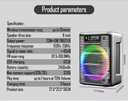 Parlante KTS-1500 altavoz inalámbrico para fiestas al aire libre altavoz rgb de 8 pulgadas altavoz potable para karaoke con radio fm img 3