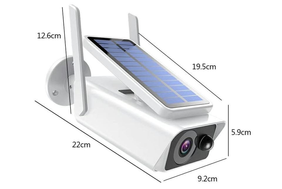 " Camara con Panel Solar Recargable HD con  Wifi ABC-Q1"