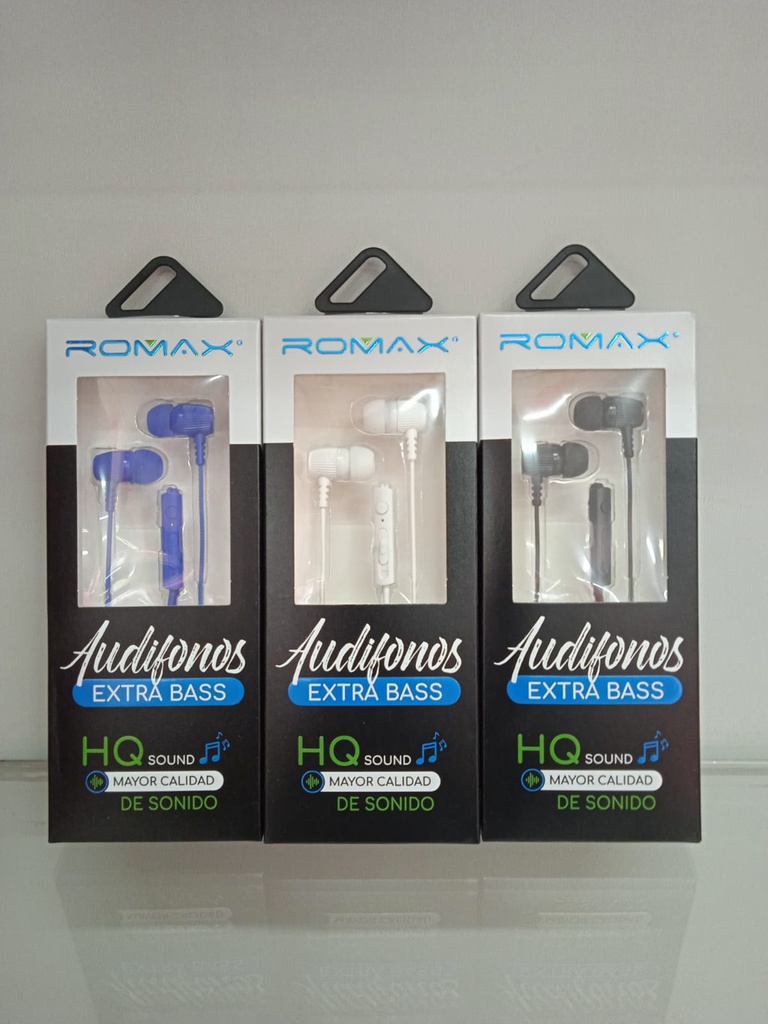 Auriculares Audifonos Extra Bass Mod. Tca153 Marc. Romax 