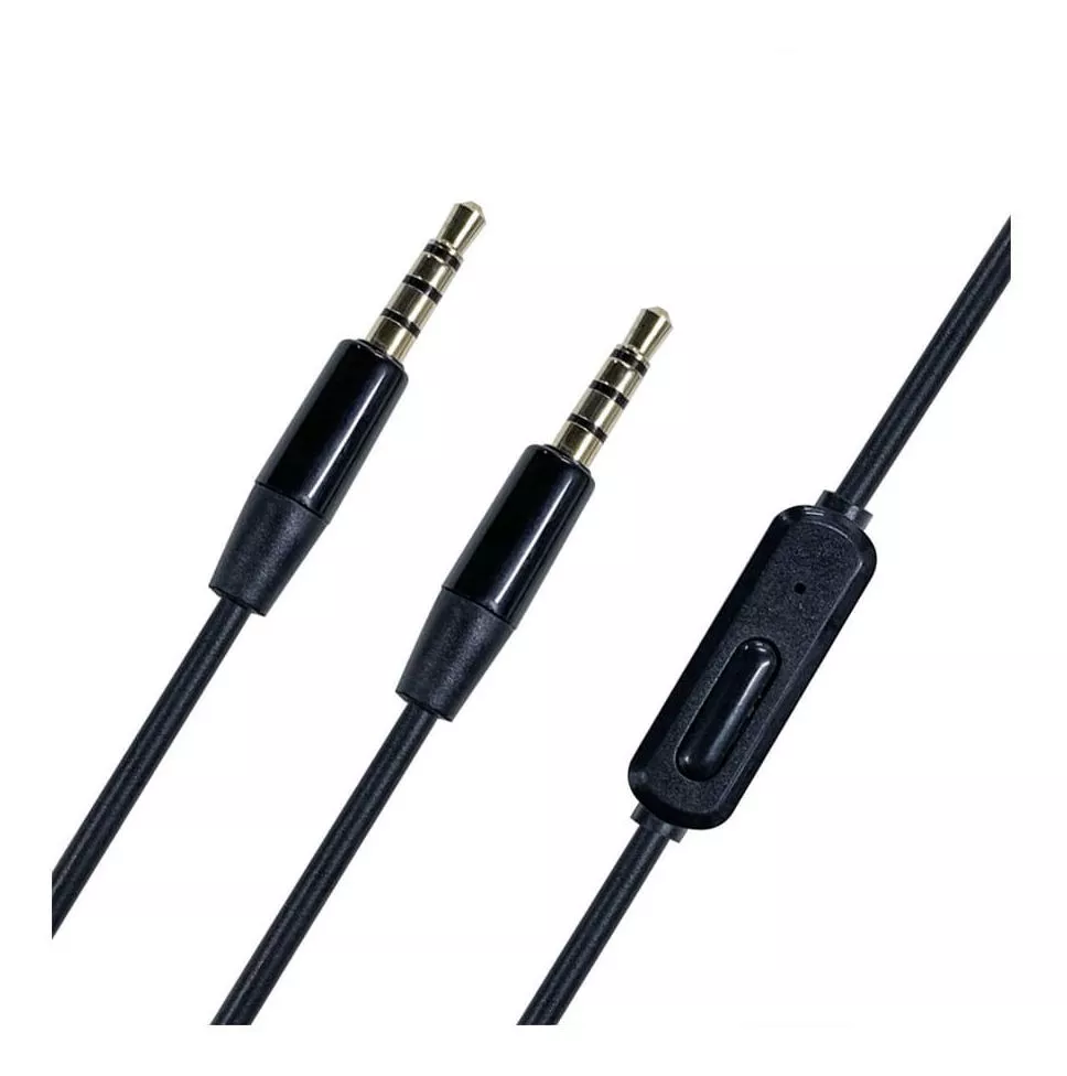 Cable Para Audífonos 3.5mm con Micrófono Integrado, 1.20m