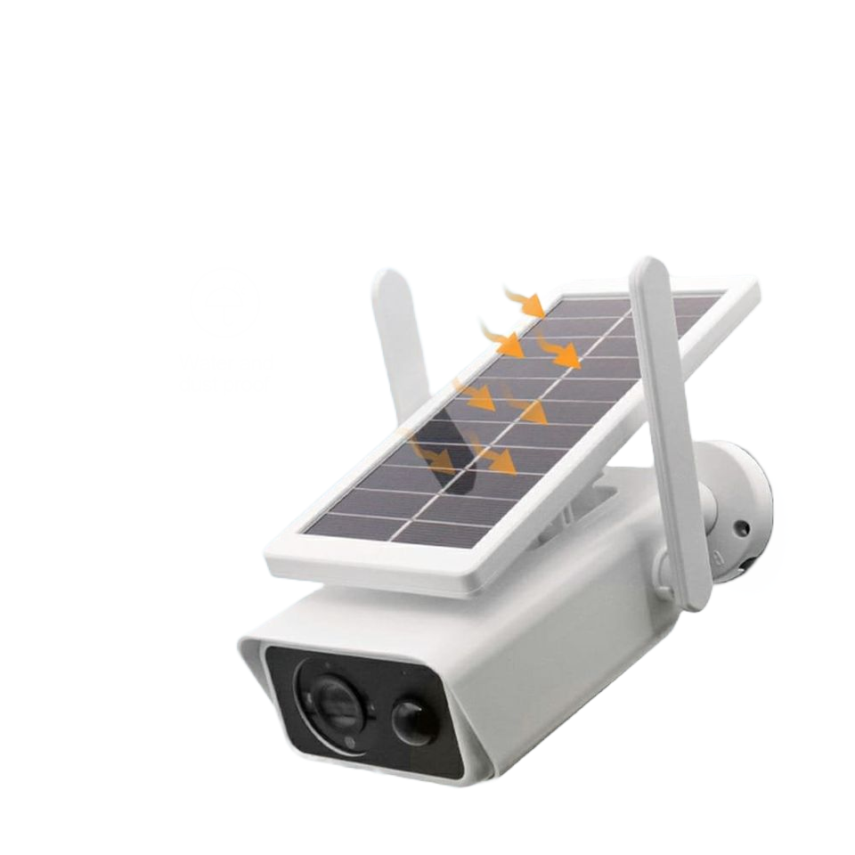 " Camara con Panel Solar Recargable HD con  Wifi ABC-Q1"