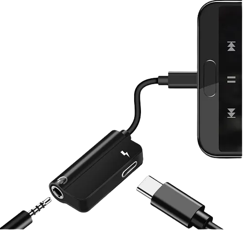 Adaptador De Audio Tipo C A 3,5Mm Auriculares T02