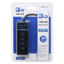 Hub 4 Puertos Usb 3.0 5Gbps Indicador Led Super Speed