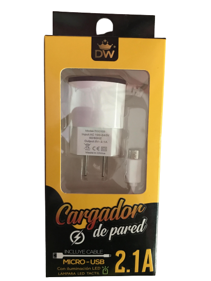 Cargador De Pared Dw 2.1 Micro Usb