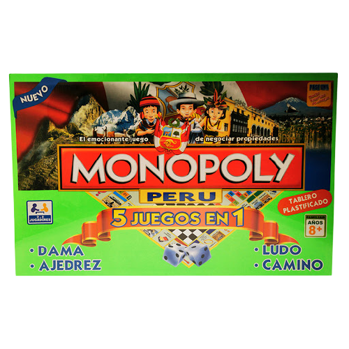 Monopoly Peru 5 In 1 Juegos