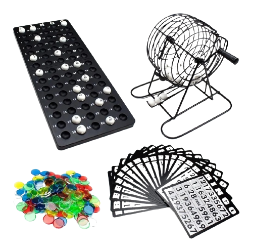 Bingo 90 Bolas Juego Mat. Metal Tamaño Grande