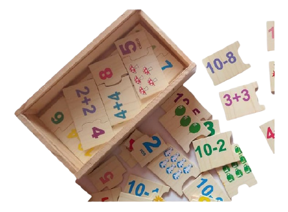 Juego Madera Didáctico Rompecabezas Matemáticas