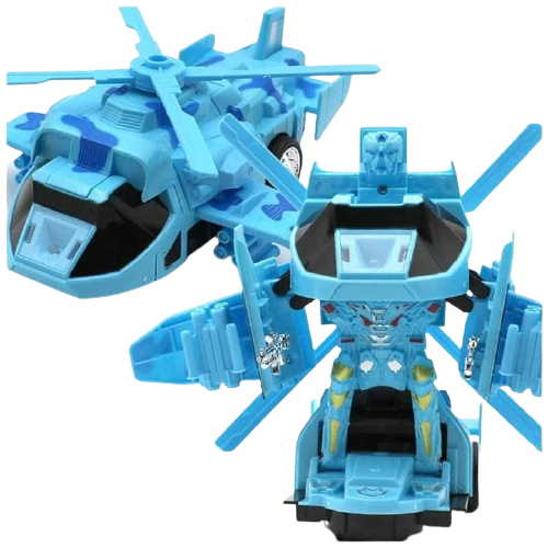 Juguete Robot Convertible En Helipcoptero Fighter Warrior Robot