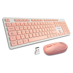 [0000001837] Kit Teclado Mouse Yelandar W3400 Rosado