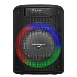 [0000000201] Parlante Kts-1500 Altavoz Inalámbrico Para Fiestas Al Aire Libre Altavoz Rgb De 8 Pulgadas Altavoz Potable Para Karaoke Con Radio Fm