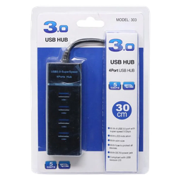 [0000000215] Hub 4 Puertos Usb 3.0 5Gbps Indicador Led Super Speed