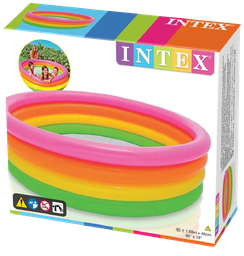 [0000000442] Intex 56441Np - Piscina Hinchable 4 Aros Colores 168 X 46 Cm,780 Litros  - 3-4 Niños De 3 Años A Mas