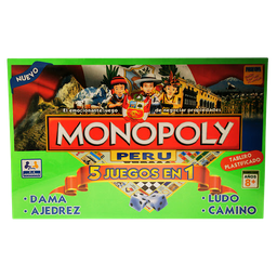 [0000000448] Monopoly Peru 5 In 1 Juegos