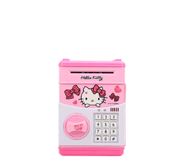 [0000001148] Alcancia Electrónica De Hello Kitty 100Fun, Mini Caja De Depósito Atm, Caja De Dinero Con Contraseña Para Niños, Juguetes Para Niños